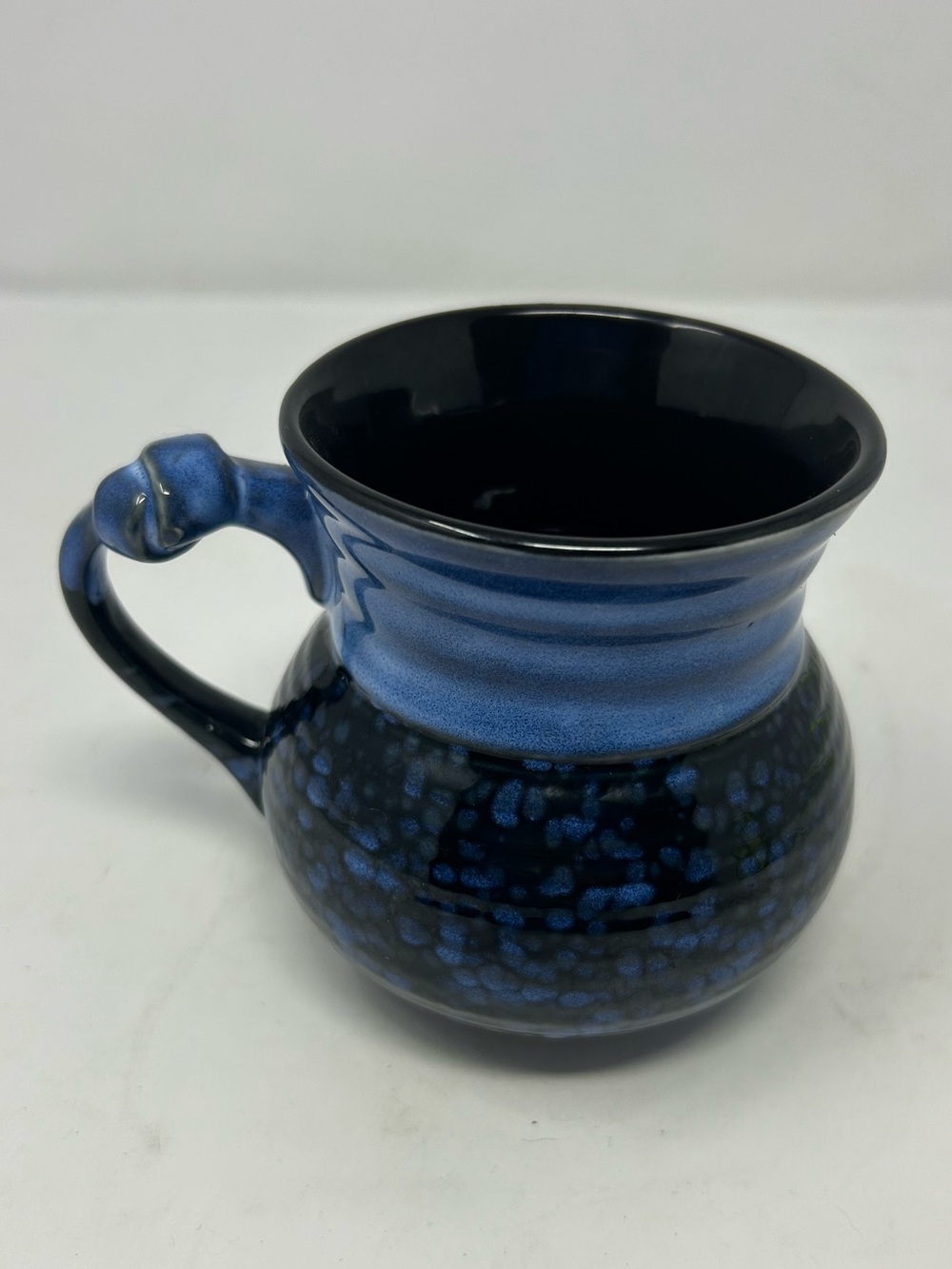 Roscher Stoneware Mug Multi Blue Drip Glaze
